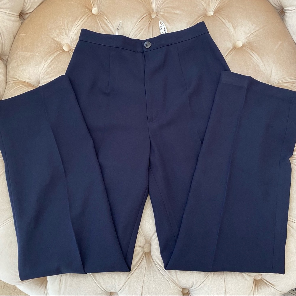Vintage 80s/90s Guy Laroche Paris Navy Blue Trousers